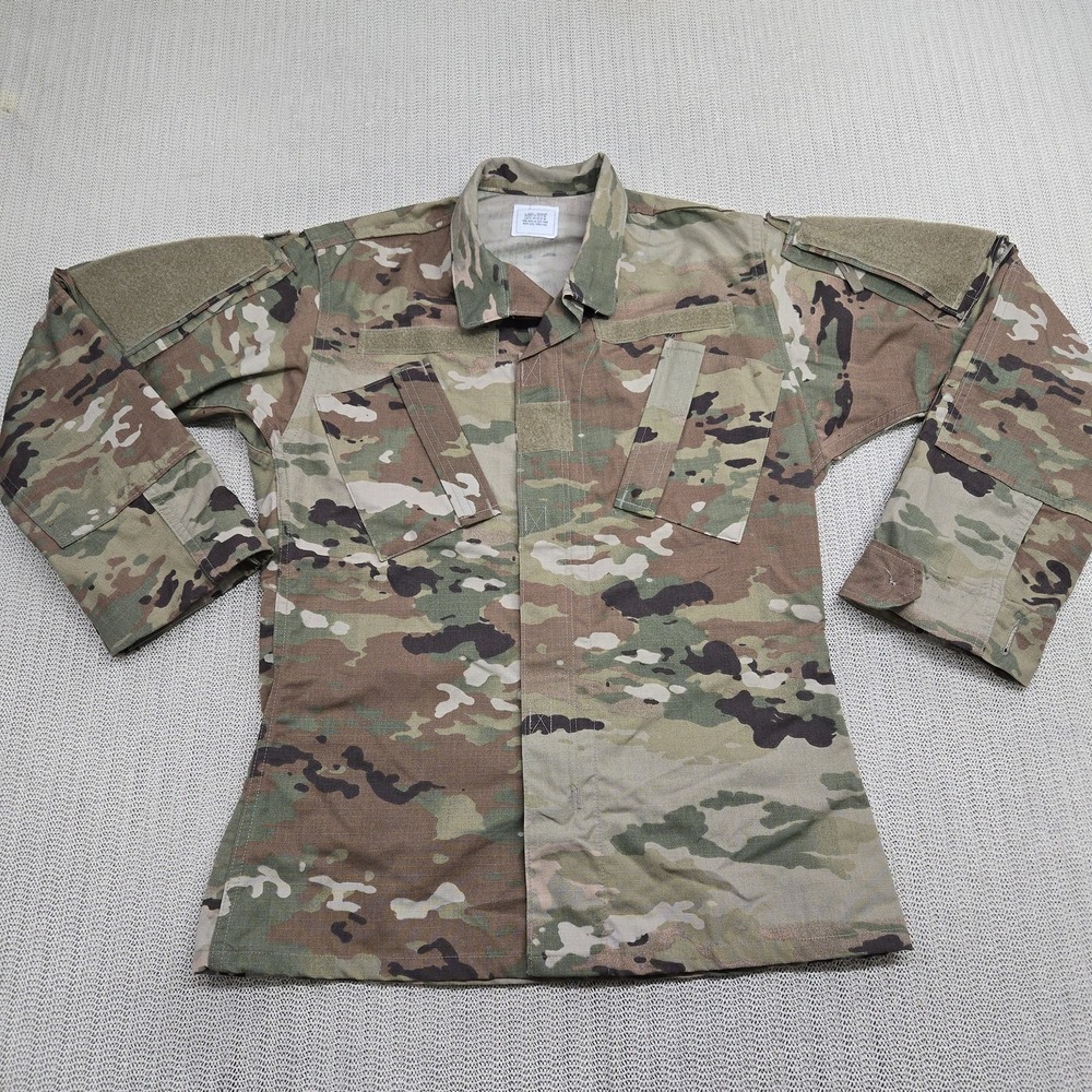 Army Combat Uniform Coat Mens XS Regular Multicam Camo Insect Shield Ripstop